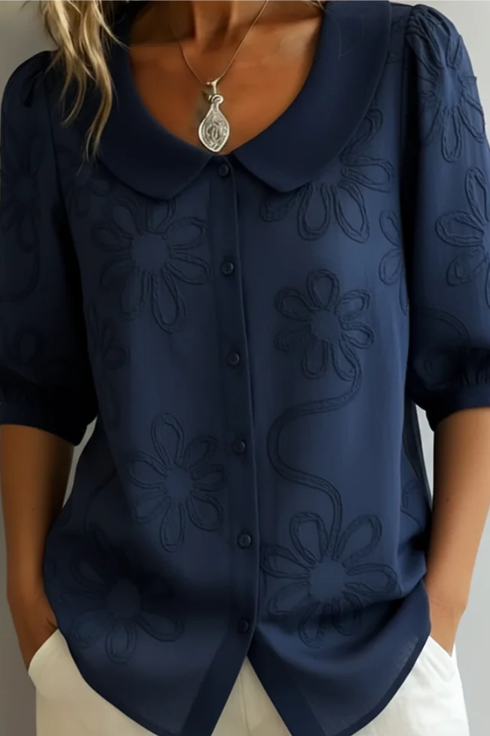 Maria | Elegant Flower Blouse