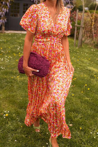 Natalie | Flattering Printed Maxi Dress