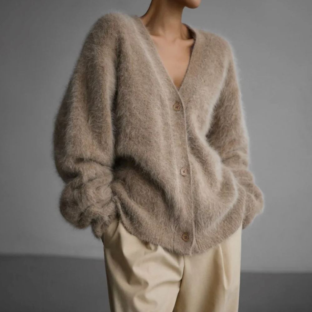 Amelia | Comfortable Fur Cardigan