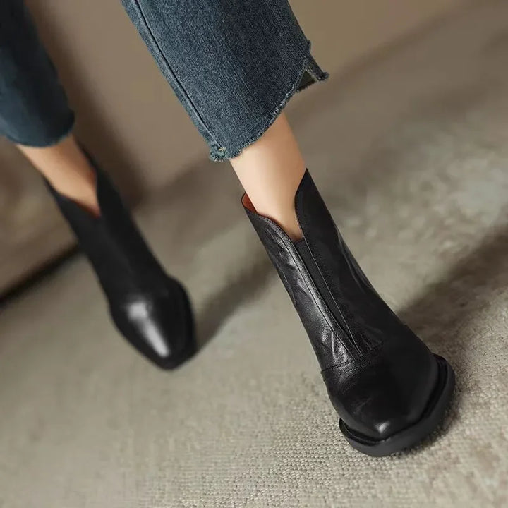 Scarlett | Elegant Leather Ankle Boots