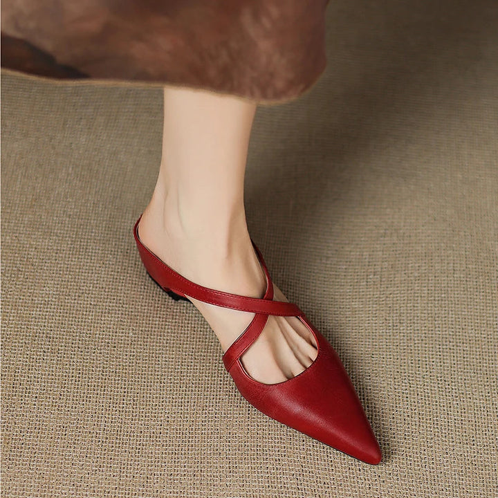 Charlotte | Elegant Pointed Mary Jane Flats