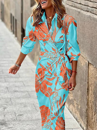 Willow & Mae™| Printed Wrap Dress