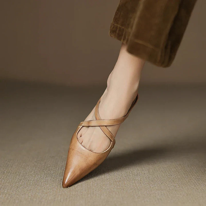 Charlotte | Elegant Pointed Mary Jane Flats
