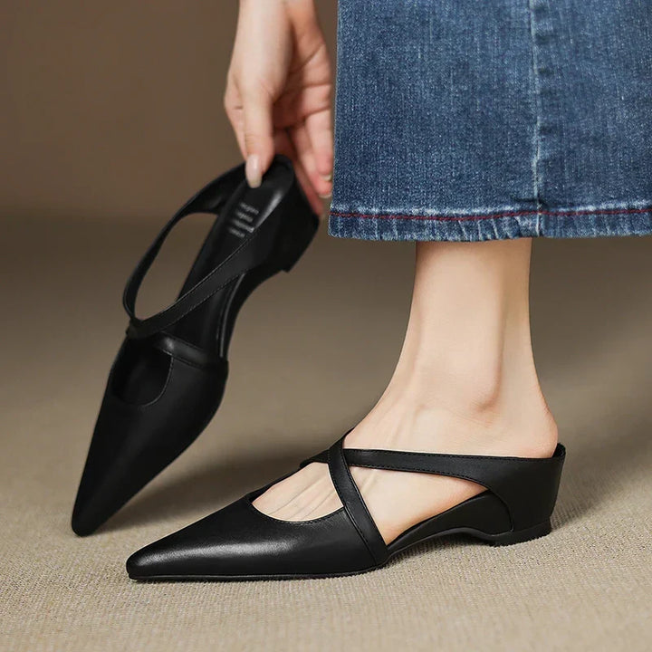 Charlotte | Elegant Pointed Mary Jane Flats