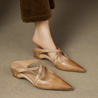 Charlotte | Elegant Pointed Mary Jane Flats