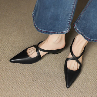Charlotte | Elegant Pointed Mary Jane Flats