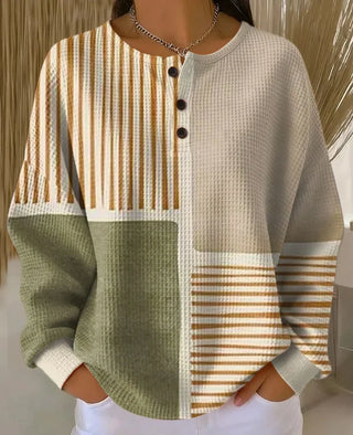 Harper | Cozy Patchwork Knit Sweater
