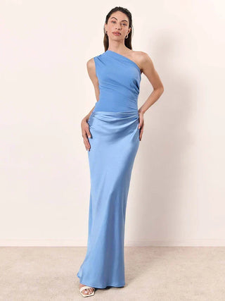 Willow & Mae | Maxi Dress with a Guilt in Satin