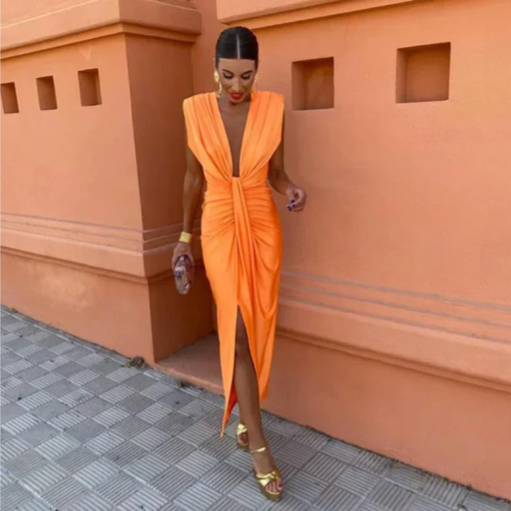 Willow & Mae™ | Elegant Pleated Dress