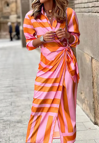 Willow & Mae™| Printed Wrap Dress