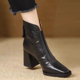 Scarlett | Elegant Leather Ankle Boots