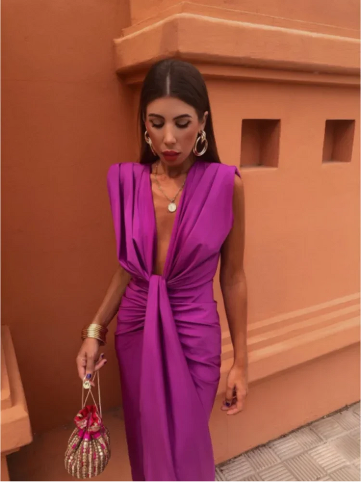 Willow & Mae™ | Elegant Pleated Dress
