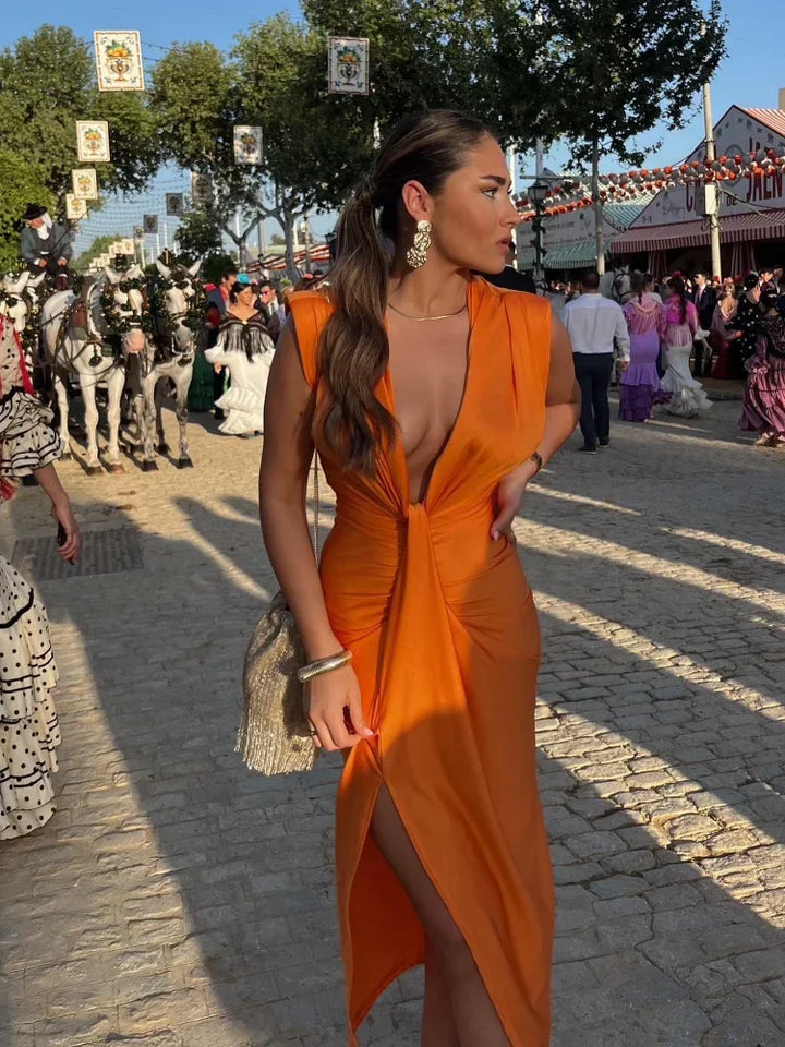 Willow & Mae™ | Elegant Pleated Dress