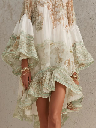 Isabella | Ruffle Hem Mini Dress for Women