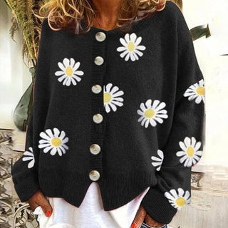 Angel | Cute Cardigan With Daisies