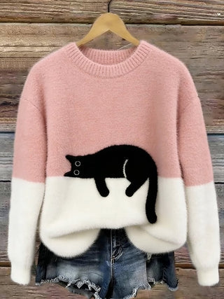 Luna | Cozy Cat Knit Sweater