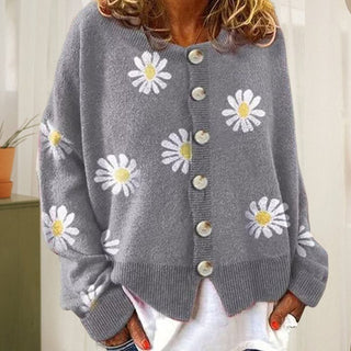 Angel | Cute Cardigan With Daisies