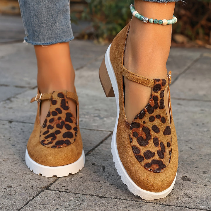Delilah | Leopard Comfort Heels