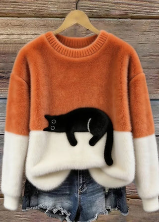 Luna | Cozy Cat Knit Sweater