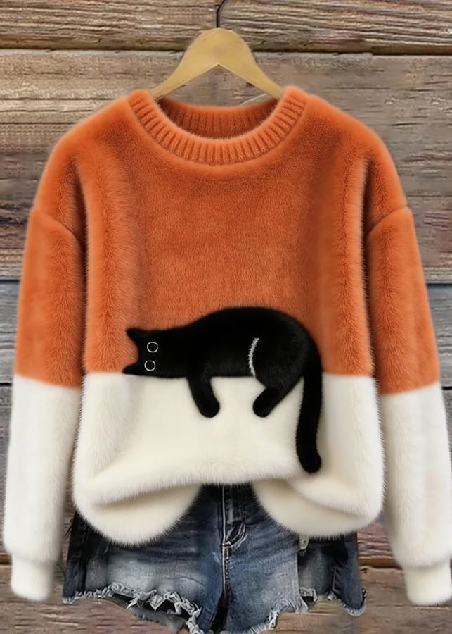 Luna | Cozy Cat Knit Sweater