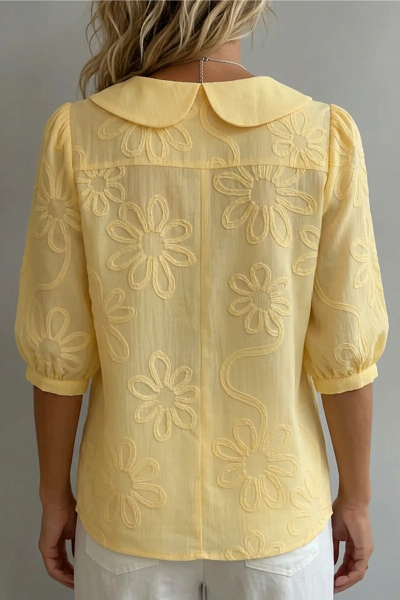 Maria | Elegant Flower Blouse