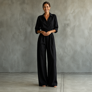 Monroe | Wide-Leg Shirt Jumpsuit